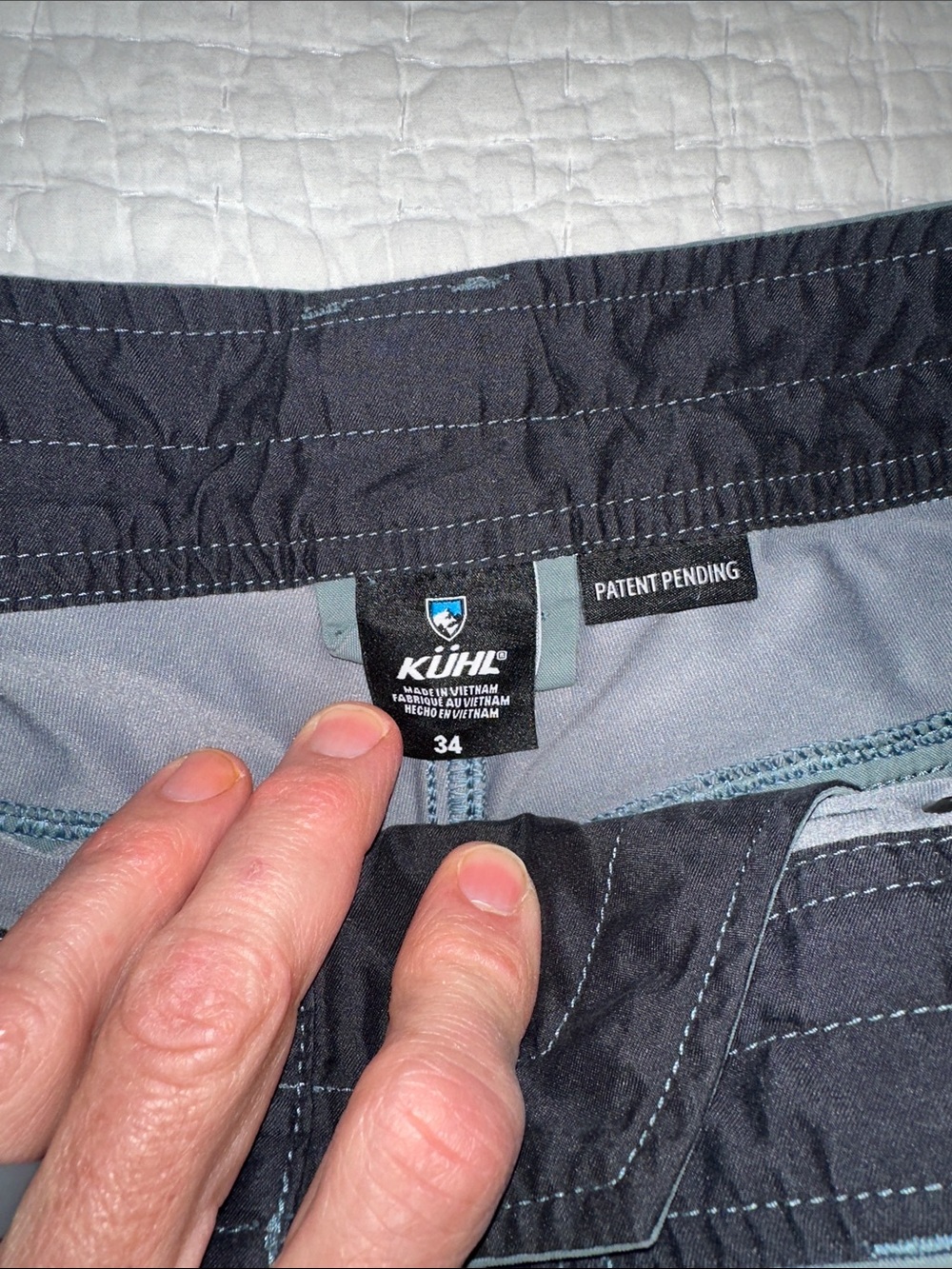 Kuhl Radikl Men's Cargo Shorts in Tan and Slate Blue (2 pair) size 34 - Picture 3 of 7